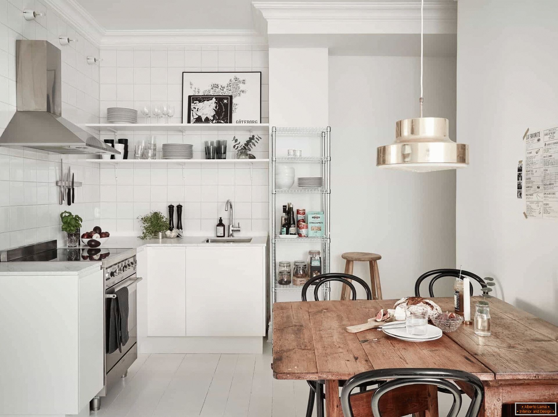 Kücheneinrichtung im skandinavischen Stil