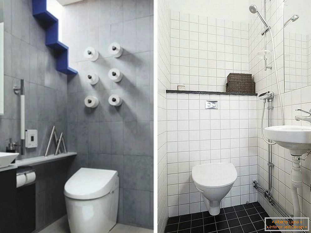 Duschraum im kombinierten Badezimmer