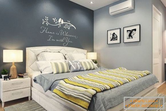 Moderne Farben der Tapete für ein Schlafzimmer 2015 2016