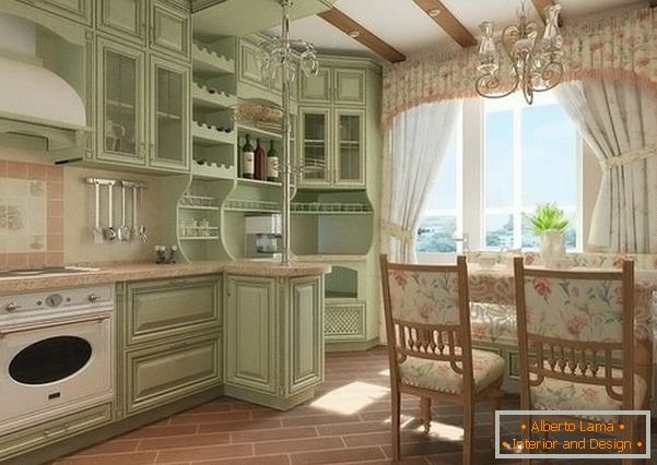 Küchenfront im provenzalischen Stil