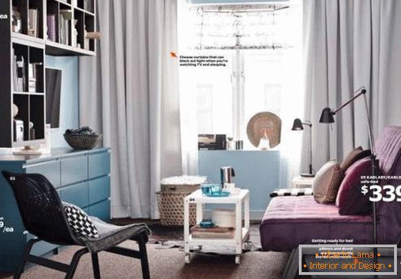 IKEA 2015 Möbel in einem kleinen Wohnzimmer