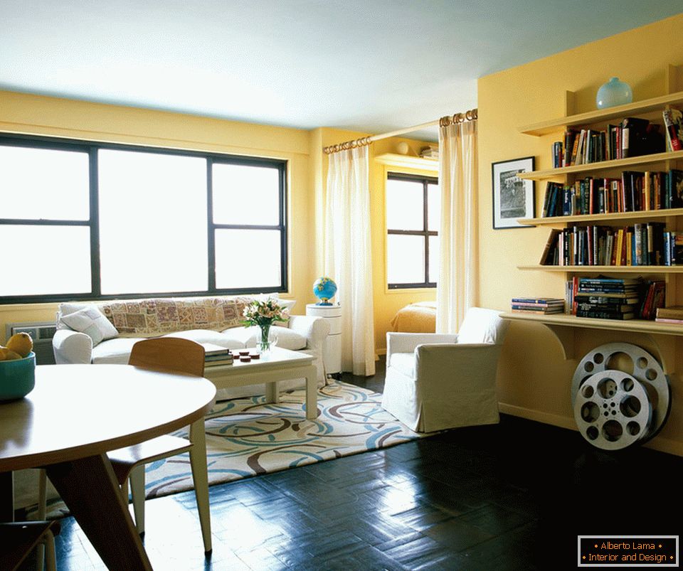 Innenraum einer Wohnung für ein Mädchen in New York