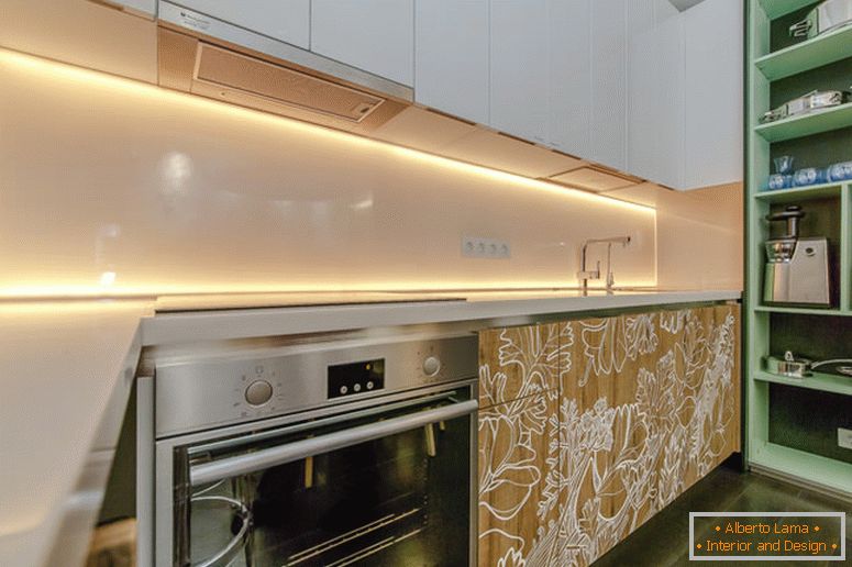 Küchenschürze mit Hintergrundbeleuchtung