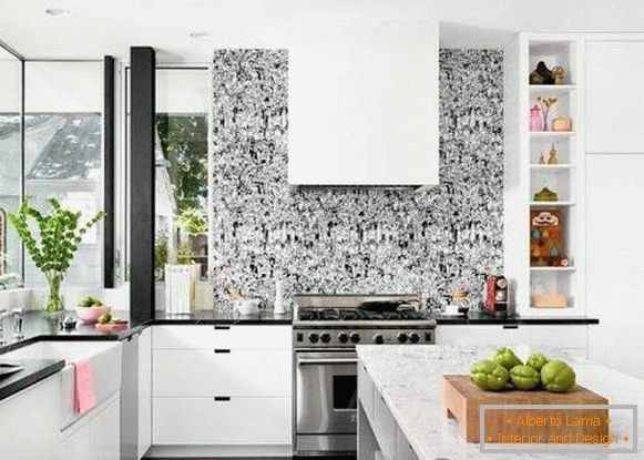 abwaschbare Tapete für Küche, Foto 15