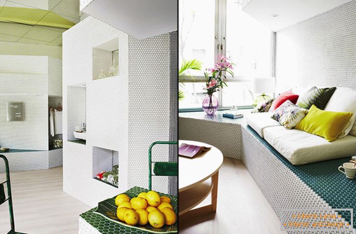 Mosaikdesign einer kleinen Wohnung - фото 3