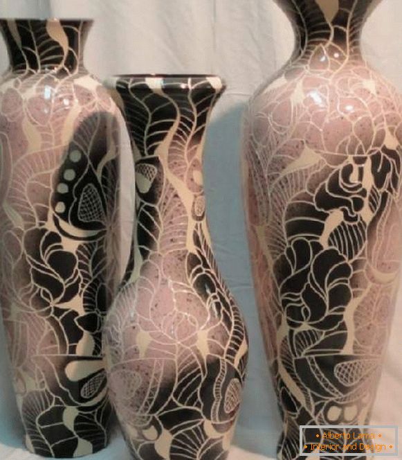 Outdoor Vase Papiermaché mit eigenen Händen, Foto 28