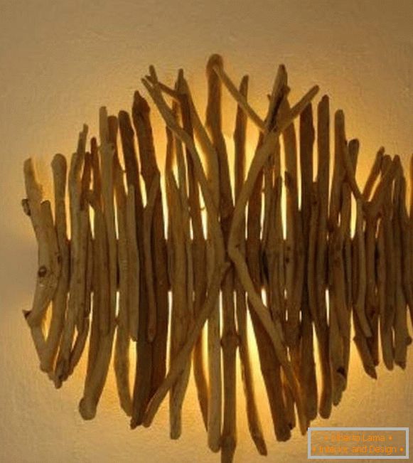 Wandlampe aus Holz mit eigenen Händen, Foto 12