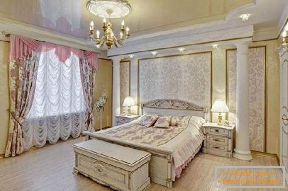 moderne Spanndecken im Schlafzimmer Foto, Foto 14