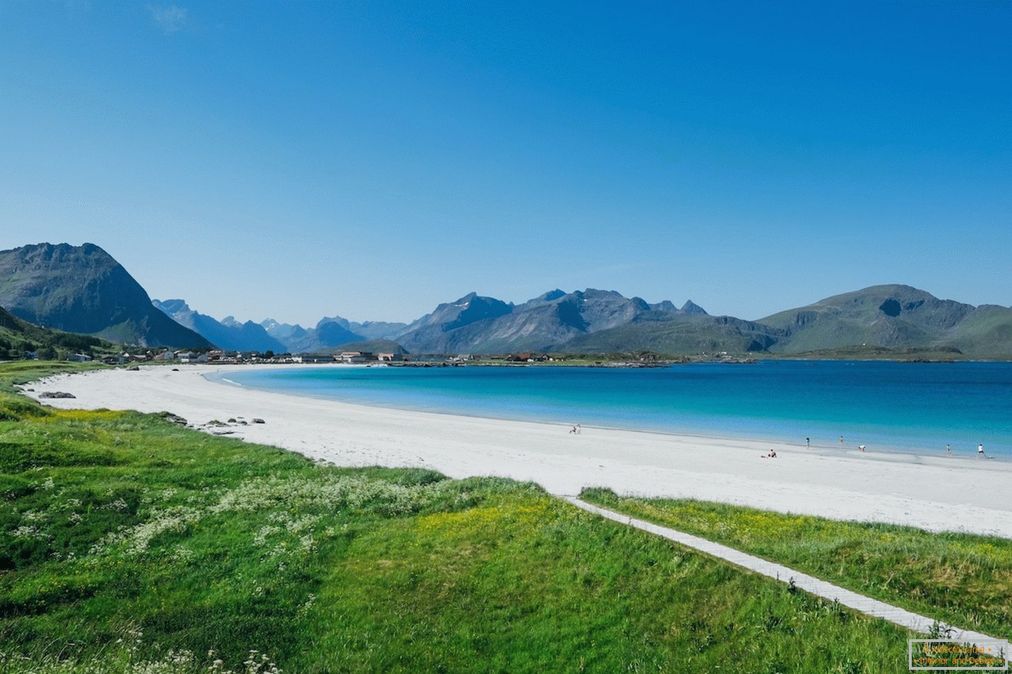Ideale Küste von Norwegen