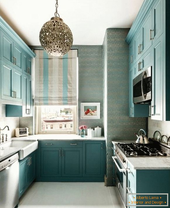 Küchendesign in blau