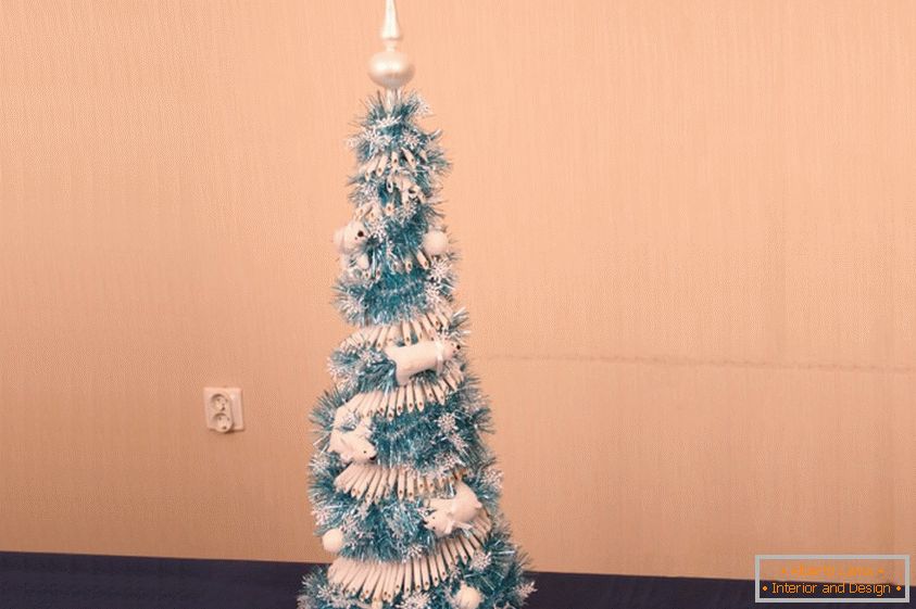 Makkaroni-Weihnachtsbaum