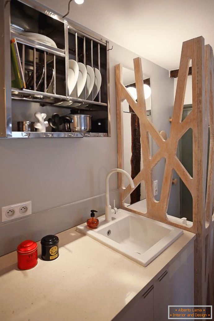 Küche stilvolle kleine Studio-Wohnung