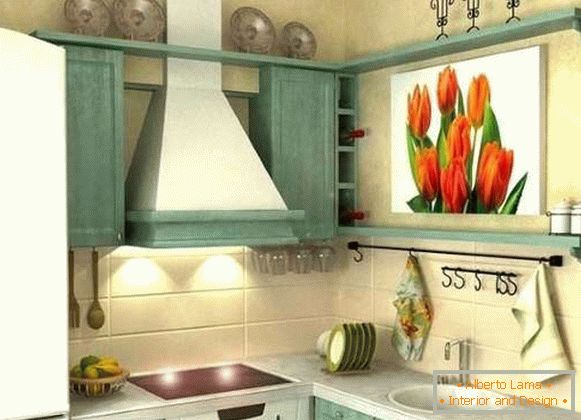 Das Interieur einer privaten Hausküche - wie Sie mit eigenen Händen über das Design denken