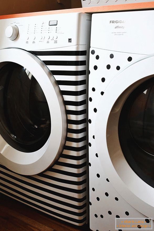 Dekor von Waschmaschinen