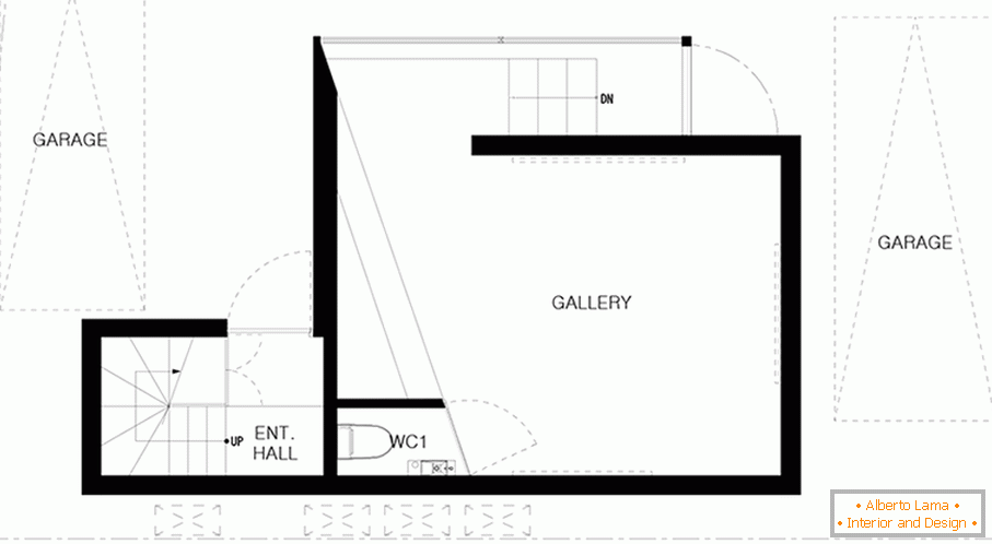 Der Plan eines kleinen Atelierhauses
