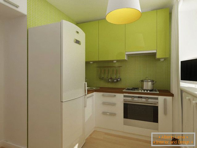 Küche einer Zweizimmerwohnung in Russland