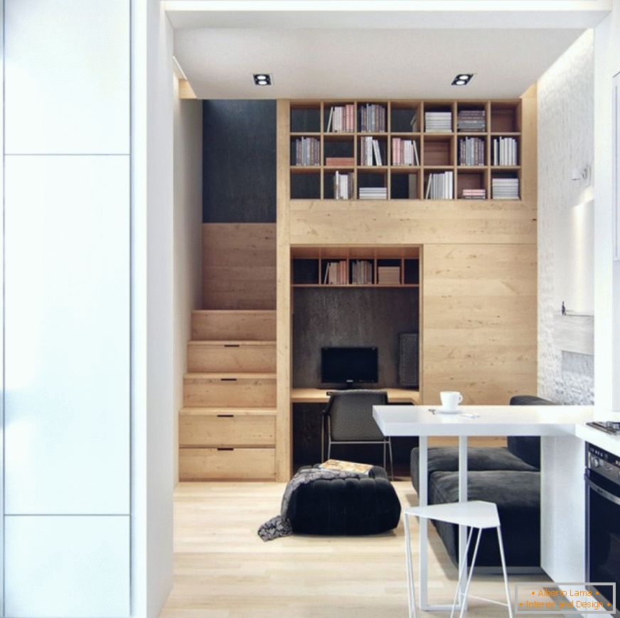 Bartheke im Design einer kleinen Wohnung