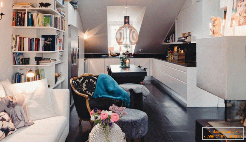 Modernes Design einer kleinen Wohnung