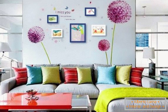 Helle Farben im Wohnzimmerdesign