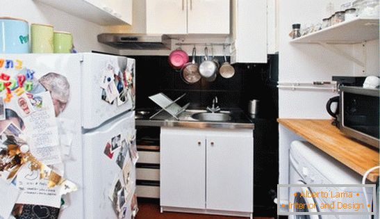 Innenarchitektur einer kleinen Küche, фото 2