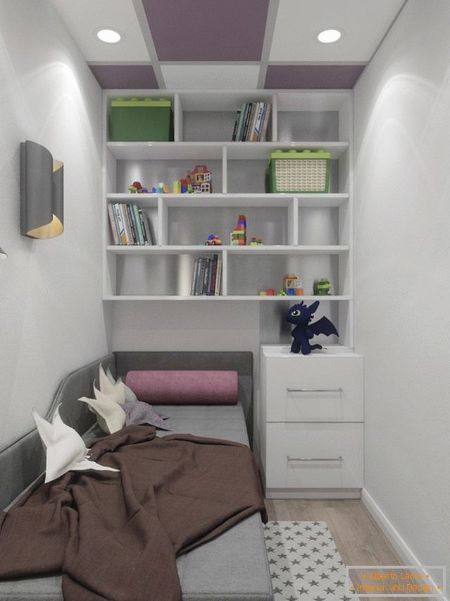 Modernes Design des kleinen Kinderzimmers