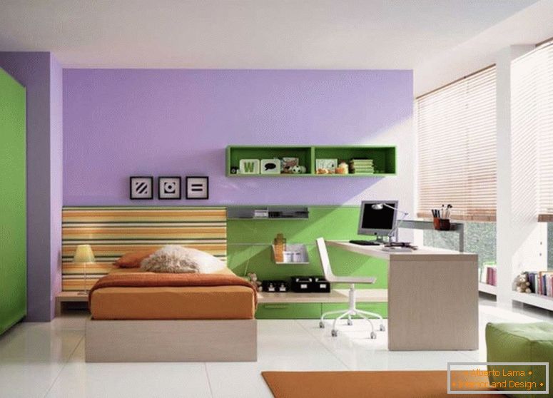 Außergewöhnlich-Kinderzimmer-Design-und-Modern-Kinderzimmer-mit-Platz-Grün-Couch-auf-dem-Braun-Teppich-mit-Kinder-Zimmer-Möbel-Loft-Stil-Bett