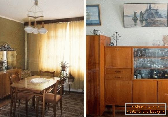 Sowjetische Möbel für das Wohnzimmer der 50-70er Jahre