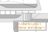 Moderne Architektur: Ein zweistöckiges Haus in Madrid im Stil von Sci-Fi
