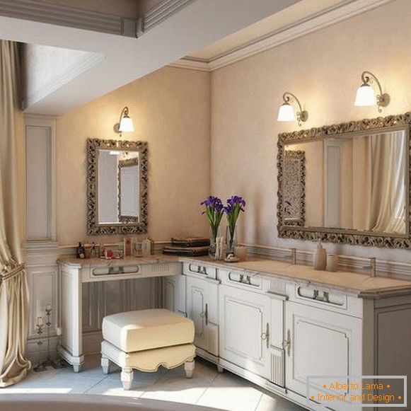 Wandlampe für ein Badezimmer im klassischen Stil, Foto 22