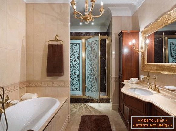 Wandlampe für ein Badezimmer im klassischen Stil, Foto 26