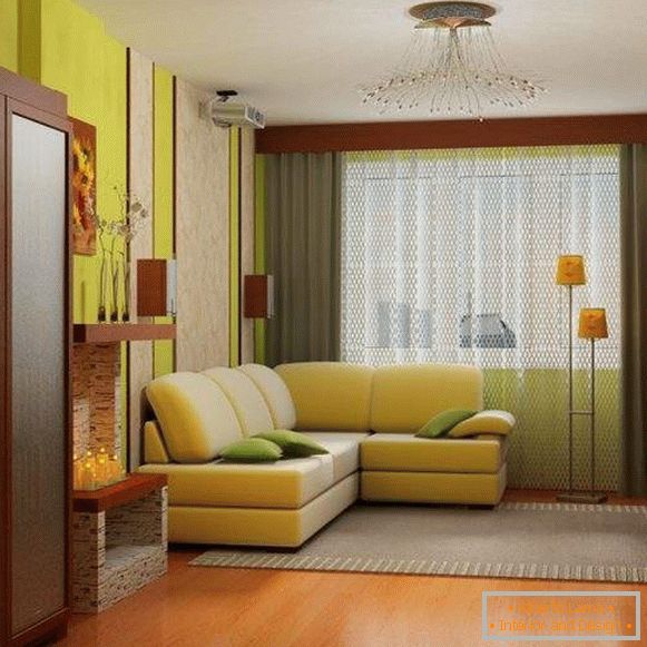 Das stilvolle Design der Halle in Chruschtschow mit kompakten Möbeln