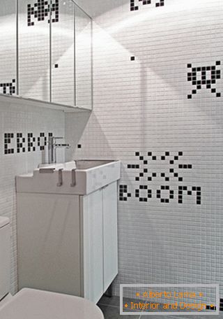 Original Mosaik im Design des Badezimmers