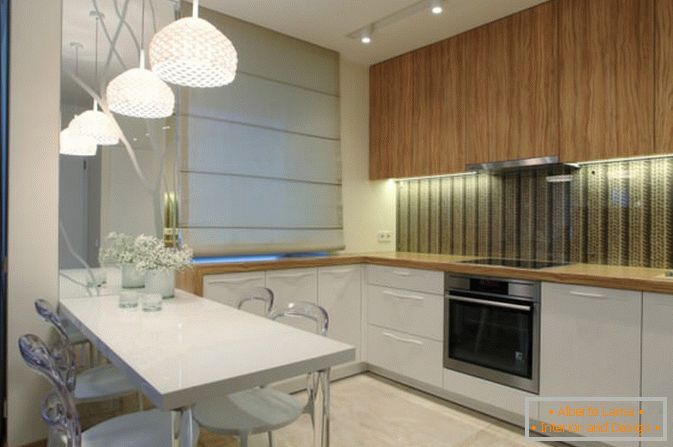 Küche stilvolle Ein-Zimmer-Wohnung