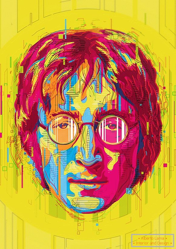 Illustration von John Lennon, Mart Biemans