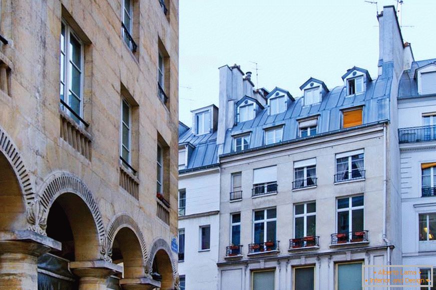 Das Aussehen eines Wohnhauses in Paris