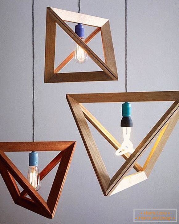 Lampen mit geometrischen Formen