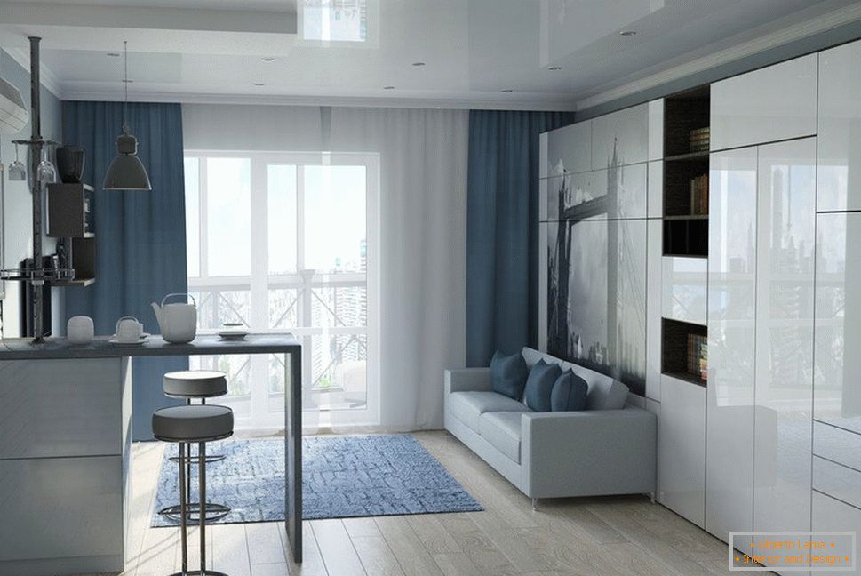 Ein-Zimmer-Wohnung Design 33 qm