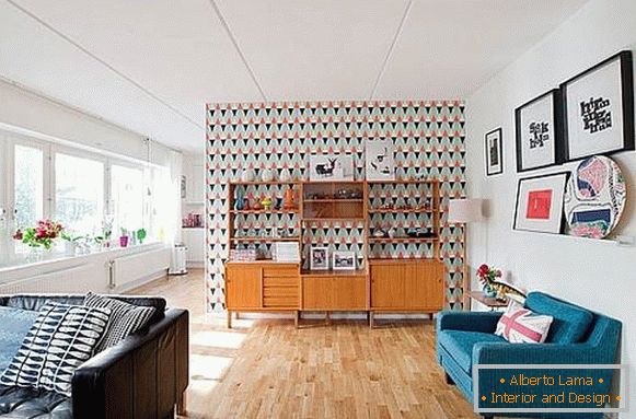Wohnzimmer im Stil der 50er Jahre