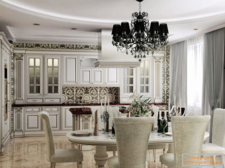 Design-Interieur-Küche-Esszimmer-im-klassischen-Stil61