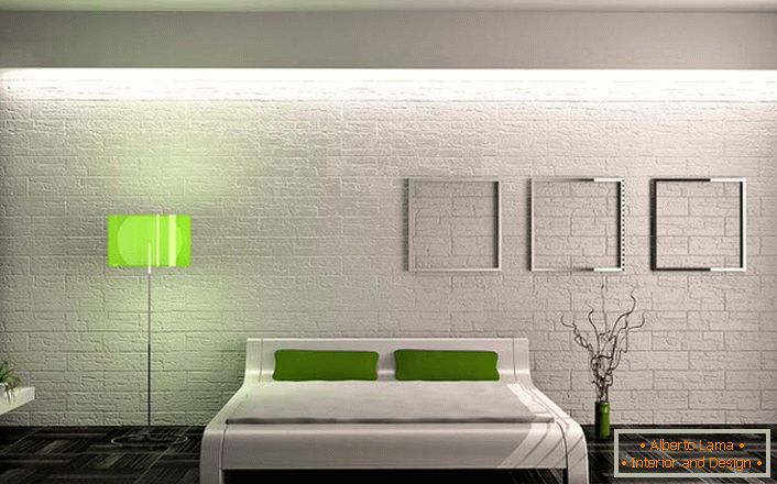Schlafzimmer im minimalistischen Stil - это минимум мебели и декоративных элементов. Не перегруженный интерьер оставляет спальню светлой и просторной.