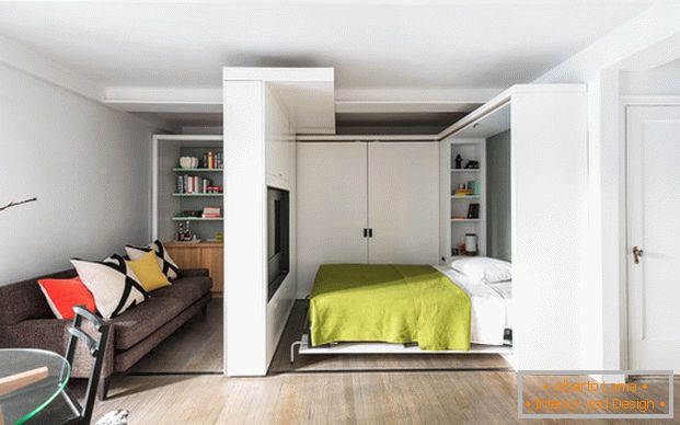 Schlafzimmer in Studio-Apartment