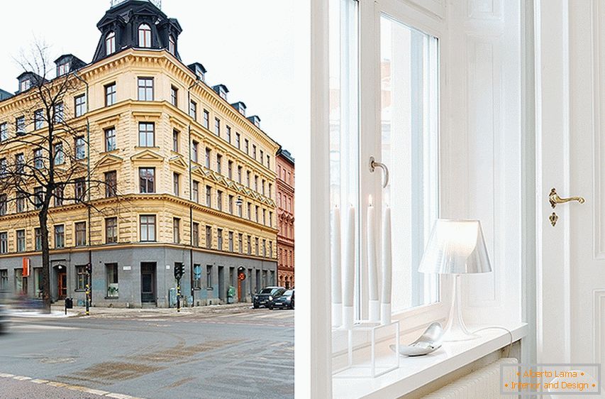 Elegantes Interieur einer schwedischen Wohnung