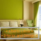 Olive Farbe im Schlafzimmer Design