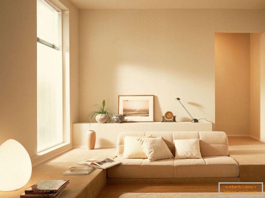 Minimalismus in Kombination mit Pastellfarben in Ihrem Wohnzimmer