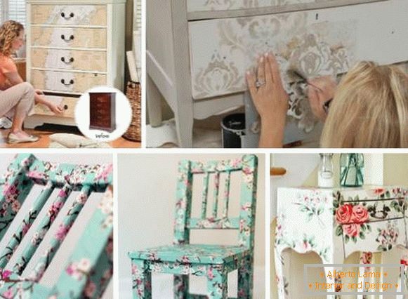 Möbel und Dekor mit Ihren eigenen Händen für das Haus mit einem Foto