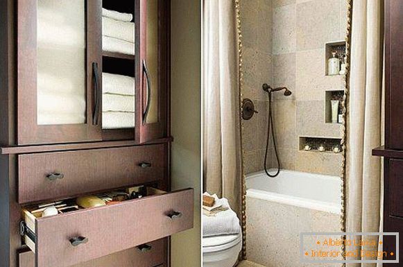 Wenn das Badezimmer das Design anderer Räume im Haus fortsetzt