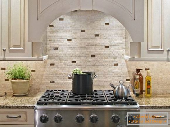 Extravagante moderne Küche Fliesen Backsplash Ideen Brick Wall White Color Design