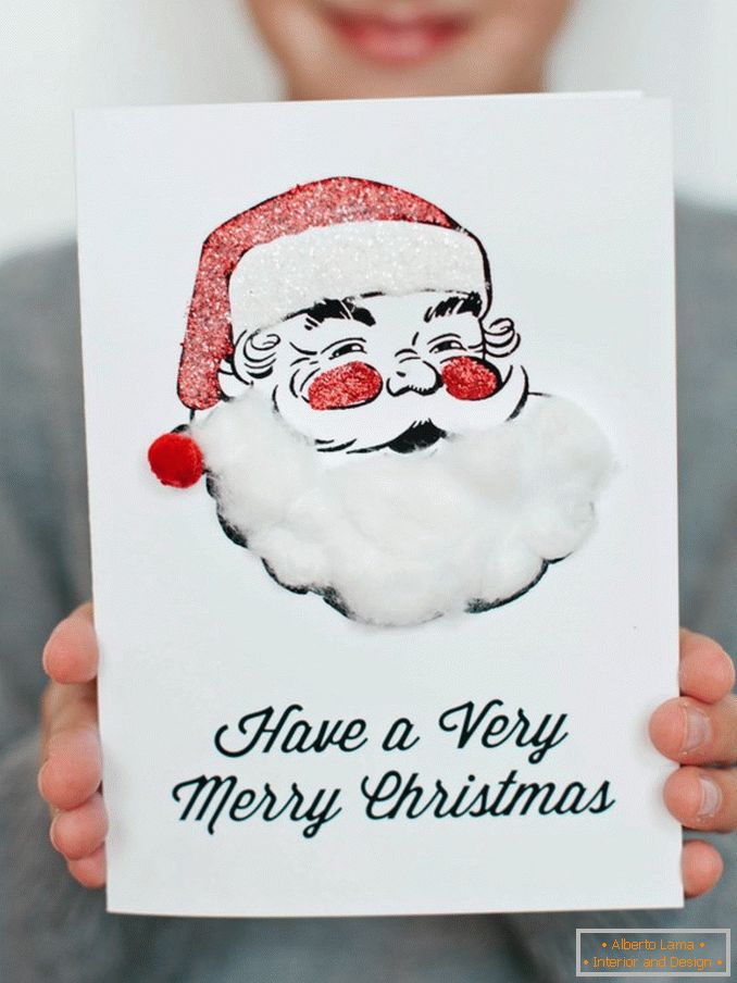 Weihnachtskarte mit Santa Claus