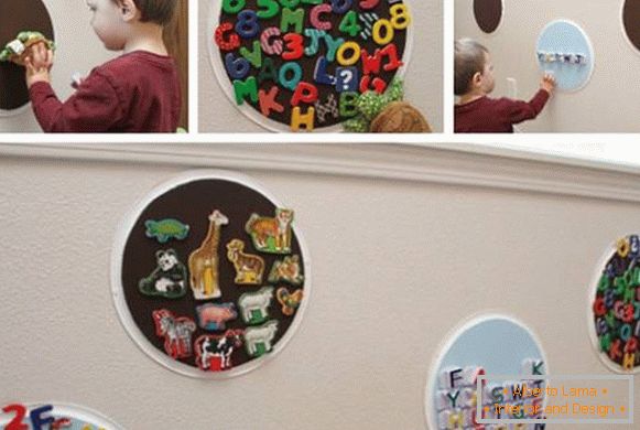 Verwenden Sie Magnete im Kinderzimmer