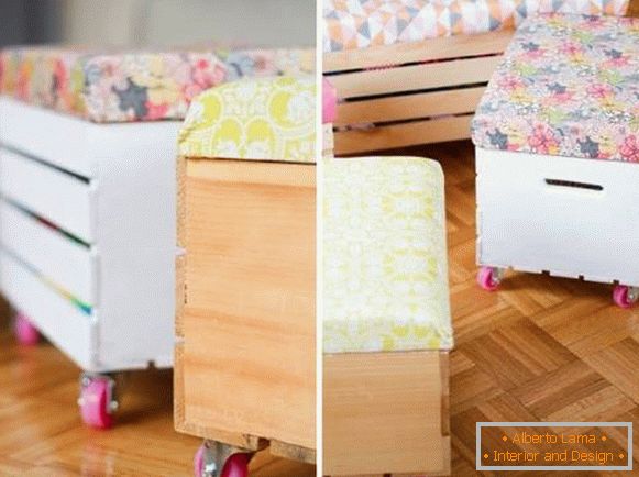 Hausgemachte nützliche Möbel für Kinder